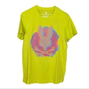 Psycho Bunny Hailey Graphic Tee - NWT - Neon Lime/Yellow/Green T-Shirt